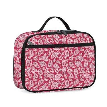 Imagem de rickyh style Lancheira com forro acolchoado, lancheira espaçosa e isolada, durável, térmica, lancheira com alça para homens, mulheres, meninos, meninas, adultos, escola, esportes, praia, piquenique