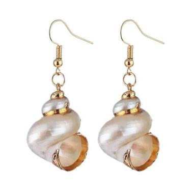 Imagem de Brincos Pendentes Geométricos Dourados Para Mulheres, Joias De Moda Bo