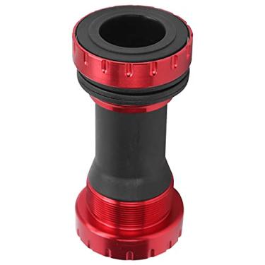 Imagem de Cocoarm Pedivela 1.37x24T Pedivela de Bicicleta Pedivelas BB de Liga de Alumínio Adequado para Uso Com Largura de de 68-73mm / 2.7-2.9in (vermelho)