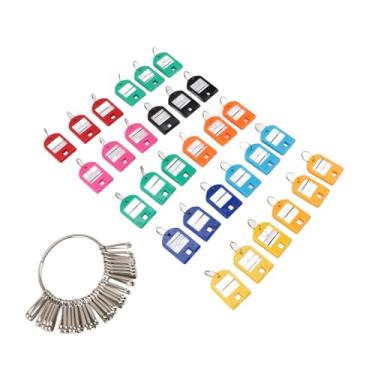 Imagem de Generic Organizador de Chaves Portátil Leve, 30 Etiquetas Coloridas para Casas, Escritórios, Hotéis, Chaveiro de Plástico de Ferro para Gerenciamento de Múltiplas Chaves
