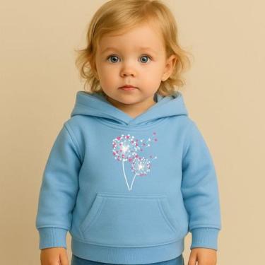 Imagem de Moletom Infantil Estampado Feminino Dandelions Fofo Familia Lazer Dia 