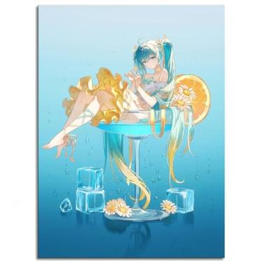 Imagem de 1104 Impressão em tela inchada mangas ilustração pôster arte de parede para casa 1 peça decorações não ramificadas 25,4 x 20,3 cm