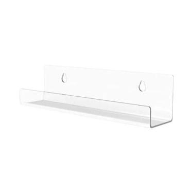 Imagem de Prateleira Flutuante De Acrílico Transparente Montada Na Parede Para A