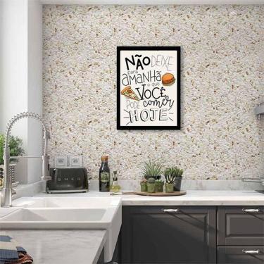 Imagem de Quadro Decorativo O Que Você Pode Comer Hoje