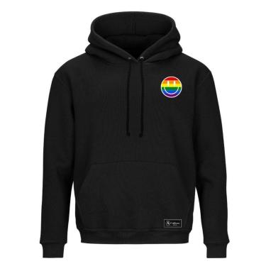 Imagem de Blusão Moletom Canguru Lgbt Masculino e Feminino Personalizado com Capuz e Bolso-Unissex