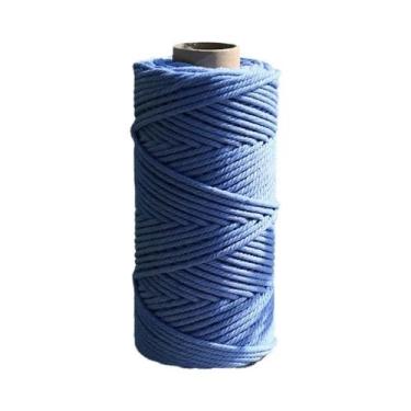 Imagem de Corda De Macramê De Algodão Natural 3mm 100m Para Tricô Manual E Tapeç
