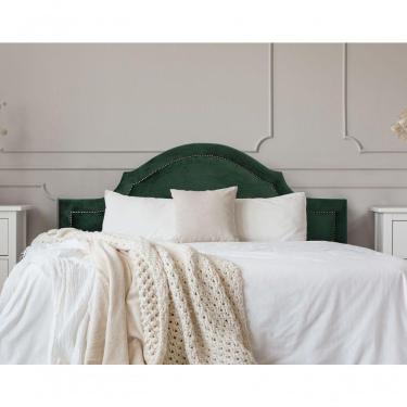 Imagem de Cabeceira Casal Provençal Luxo 140X60 Verde Tachas Fumê