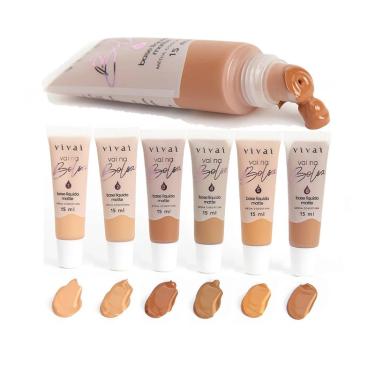 Imagem de Base Liquida Matte Vivai Vai Na Bolsa 18ml cor:06