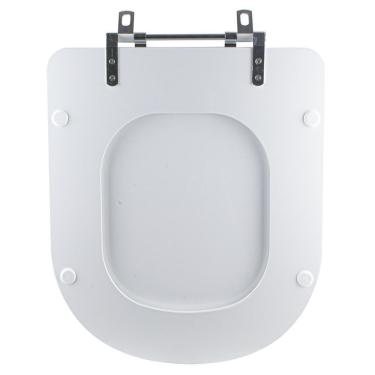 Imagem de Tampa Vaso Sanitário Madeira Laqueada Level Branco Para Bacia Deca