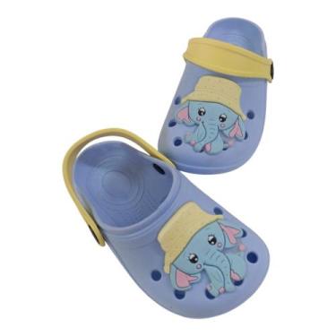 Imagem de Babuche Elefante Fofo Leve Infantil Sandália Confortável - NoBrand, Az