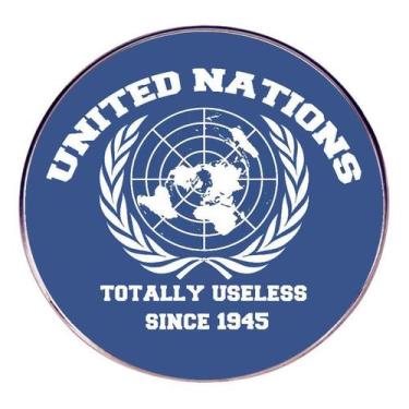 Imagem de Broche Creative Round com liga de emblema do mapa mundial - yiweisai