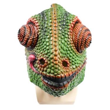 Imagem de Máscara 3D de resina camaleônica, fantasia de cosplay para adultos de 