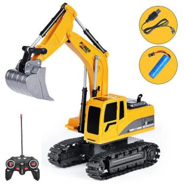 Imagem de Escavadeira de controle remoto Toy Construction Dump Engineering - Glo
