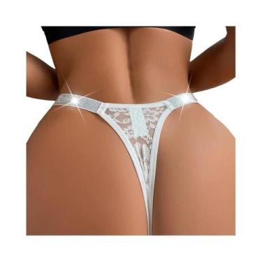 Imagem de Calcinha G-string De Renda Para Mulheres, Lingerie Sexy, Confortável E