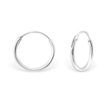 Imagem de Brinco Infantil 10mm Argola Prata 925 - Pulseiras e Berloques