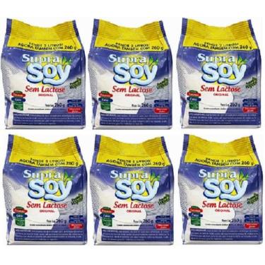 Imagem de Suprasoy Sem Lactose Original Sache 260g Supra Soy 6 Uni