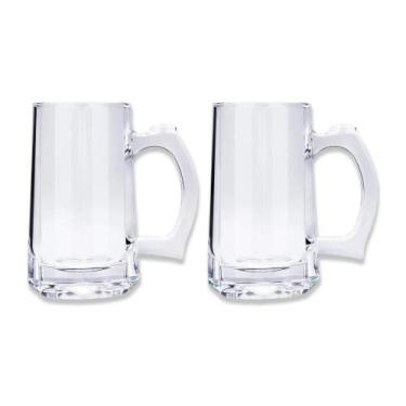 Imagem de COMP Kit 2 Canecas de Chopp / Cerveja Pavillion Haus 300ml Vidro Brino