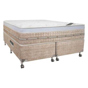 Imagem de Cama Box + Colchão Castor Queen Premium Gel One Face 158x198x59cm - CO