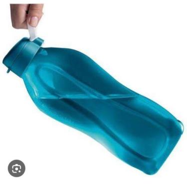 Imagem de Garrafa de água eco tupperr 2 litros redonda com alça para carregar, t