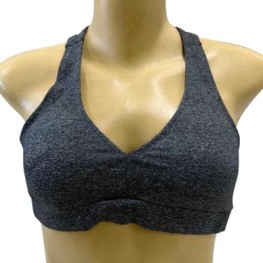 Imagem de Top bystep feminino supplex com bojo bbs0004, Mescla, P