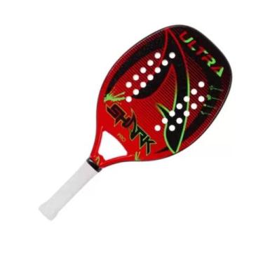 Imagem de Raquete beach tenis ultra ref. shr045 fibra de vidro - Shark, Vermelho