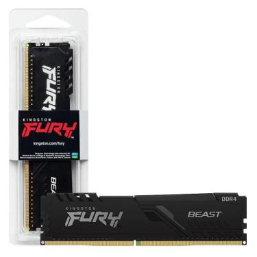 Imagem de Memória Ram Para PC Gamer 16GB Kingston Fury Beast DDR4 3200MHz CL16 P