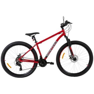 Imagem de Bicicleta Semi-Montana Aro 29 T17R29V21 A25 cor Vermelha Caloi - 00966