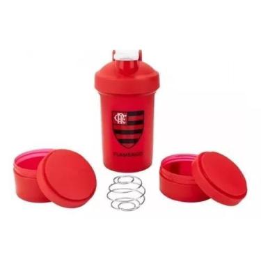 Imagem de Coqueteleira Para Proteína Flamengo Squezze Academia 500ml - Mileno