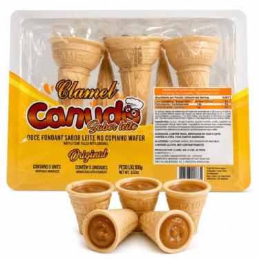 Imagem de CANUDO DE DOCE DE LEITE FONDANT CLAMEL C/5 100g