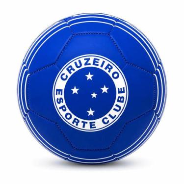Imagem de Bola Futebol Cruzeiro Tamanho 5 Oficial Costura Alta Durabilidade Para