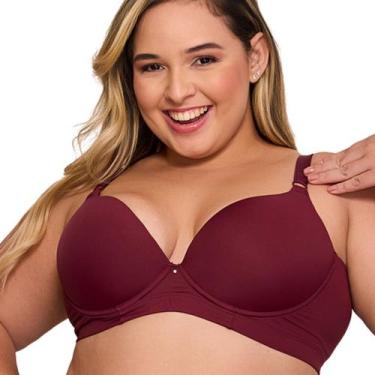 Imagem de Sutiã Reforçado Plus Size Sustentação Copa C (bojo maior) Nayane Rodri
