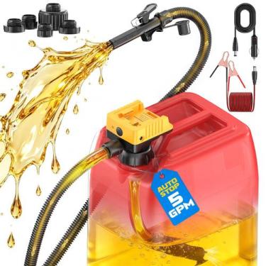 Imagem de Bomba de Transferência de Combustível Sem Fio DIYtoolifz 5 GPM com Des