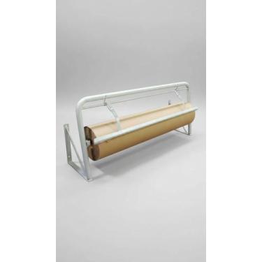Imagem de Suporte Bobina Papel Kraft 60cm Parede Aço - Congratulations Store