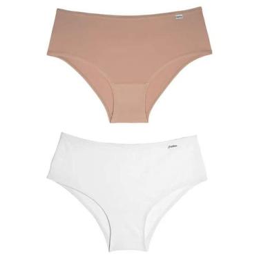 Imagem de Kit Calcinha Del Rio Feminina Microfibra 2 Peças Cós Largo - Delrio, B
