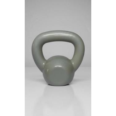 Imagem de Kettlebell Emborrachado 4 Kg Cinza - Congratulations Store