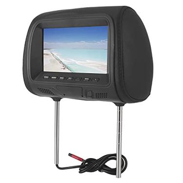 Imagem de DVD player para carro, reprodutores de vídeo com suporte para amplificador USB e DVD player para carro com encosto de cabeça para carro