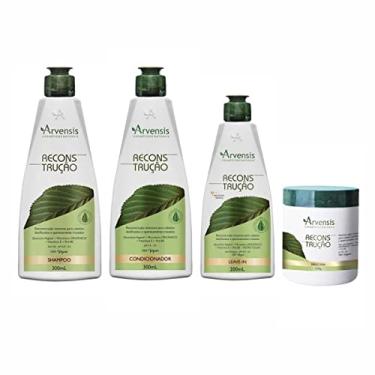 Imagem de Reconstrução Shampoo Cond Máscara 500g Leave Arvensis