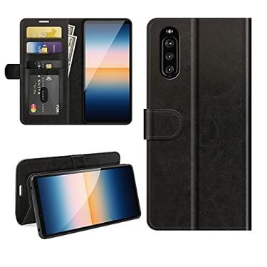 Imagem de HONGYAN Capa de telefone Para Sony Xperia 10 III R64 Textura Single Horizontal Flip Caixa Protetora Com Holder & Cart Slots & Carteira & Frame da Foto Capa protetora