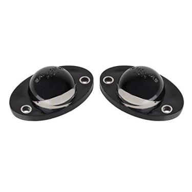 Imagem de Lâmpada de placa de licença HERCOO Lente esquerda direita caixa preta Compatível com Dodge Ram 1994-2002 1500 2500 3500 pickup caminhão traseira passo para-choque reposição de reposição, pacote com 2