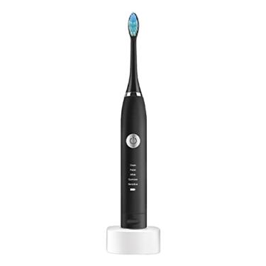 Imagem de PURRL Suporte de escova de dentes elétrica recarregável por USB para adultos, escova de dentes vibratória sônica de 5 velocidades, escova de dentes elétrica recarregável, pequena surpresa