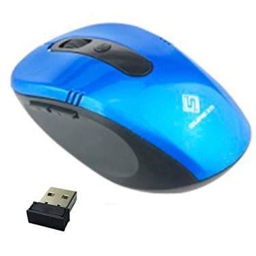 Imagem de Mouse Sem Fio Wifi Usb 1600dpi Optico 3d Qualidade Cor Azul