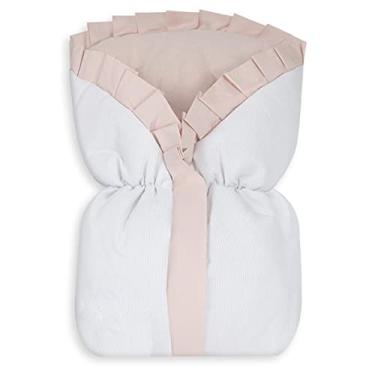 Imagem de Saco de Bebê 100% Algodão Nanna Baby - Rosa e Branco