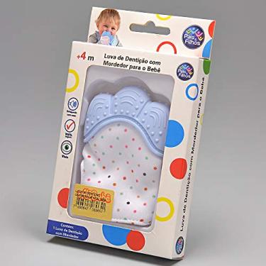 Imagem de Luva de Dentição Com Mordedor - Azul - 8965