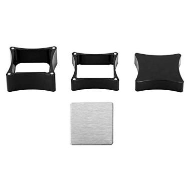 Imagem de 03 Suporte de giz, suporte de giz com ponta de taco, suporte magnético para giz de piscina, suporte de giz de bilhar, para acessórios esportivos Cue (preto)