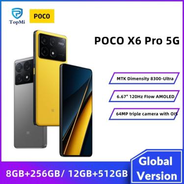 Xiaomi Poco X6 PRO 5G 512GB ROM / 12GB RAM Versão Global  Smartphone 5G ,  ROM Global , Câmera 64MP , Carregador 67W - AliExpress