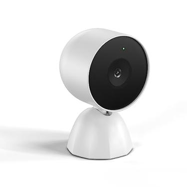 Imagem de Rounkin Suporte de carregamento para bateria Google Nest Cam, substituição de suporte de mesa com fio com cabo de 9,8 pés para câmera Nest, base de carregamento para bateria Google Nest Cam (Nest Cam