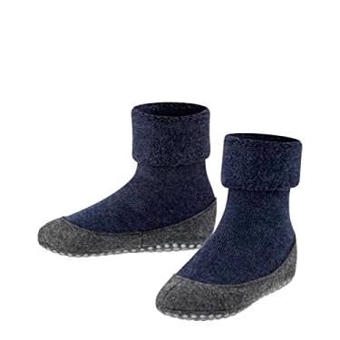 Imagem de FALKE Pantufa unissex infantil Cosyshoe K HP, Azul (Marine 6120), 5-6 Little Kid