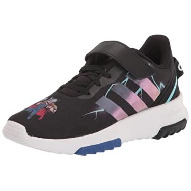 Imagem de adidas Tênis de corrida unissex infantil Racer Tr 2.0, Preto/cinza/azul royal, 6 Toddler