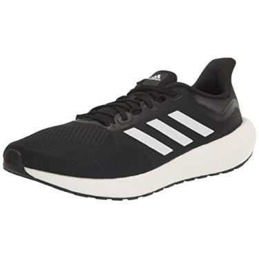 Imagem de adidas Tênis de corrida unissex Pureboost 22, Preto/Branco/Carbono, 10.5 Women/10.5 Men