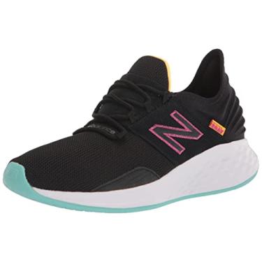 Imagem de New Balance Tênis de corrida feminino Fresh Foam Roav V1, Preto/verde/branco., 6.5